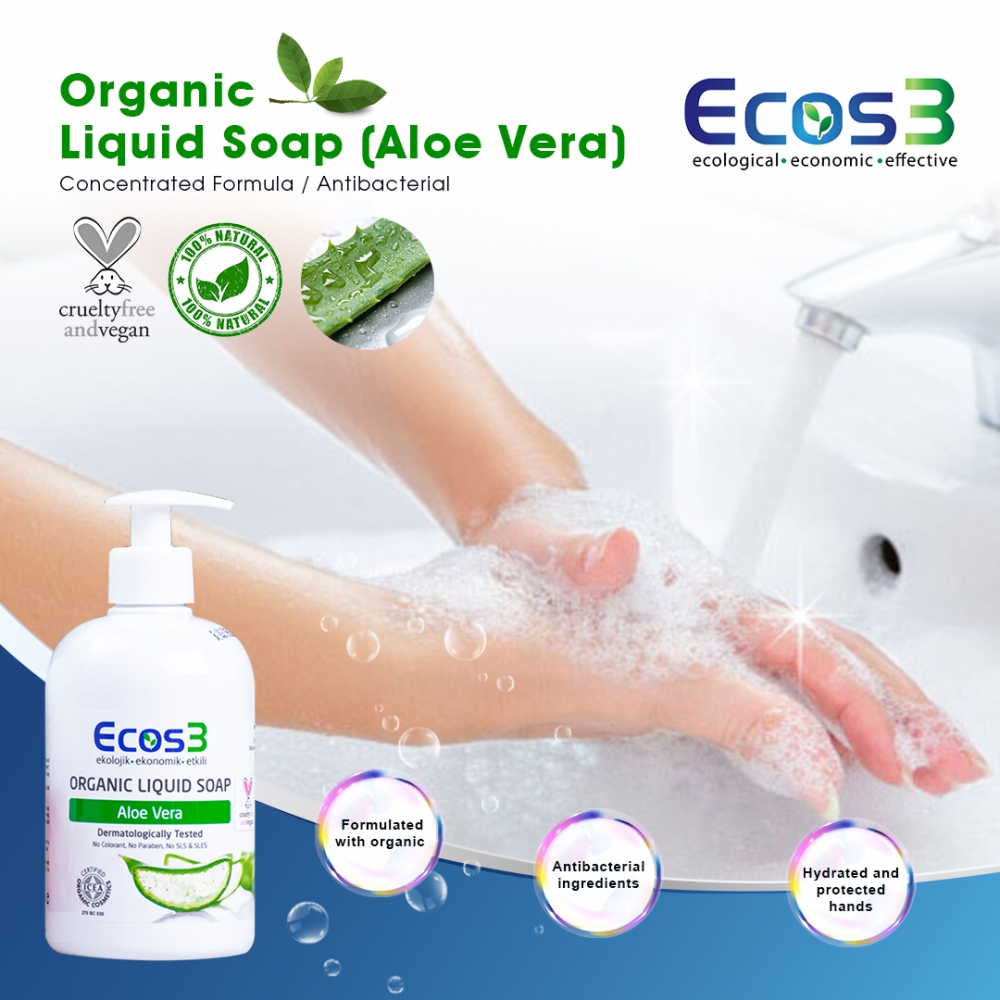 ORGANIC LIQUID SOAP (ALOE VERA) 500ML