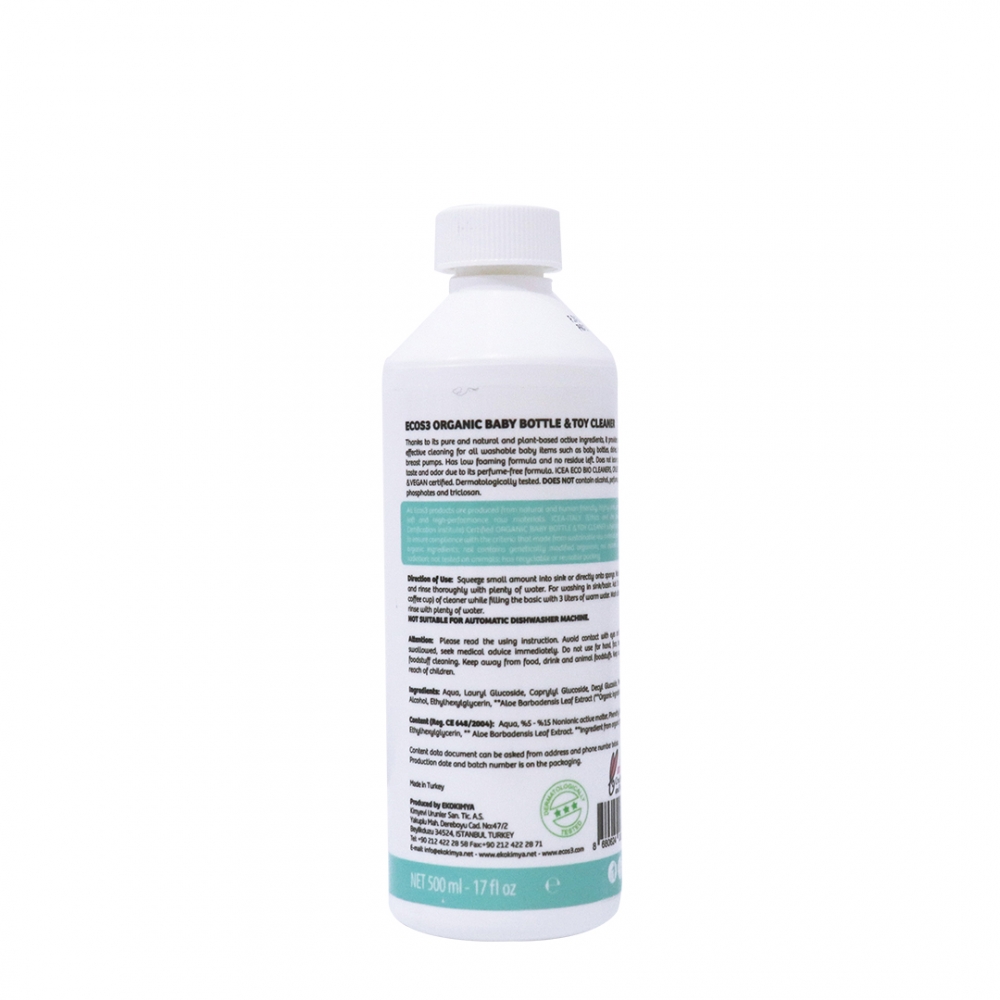 ORGANIC BABY BOTTLE & TOY CLEANER 500ML