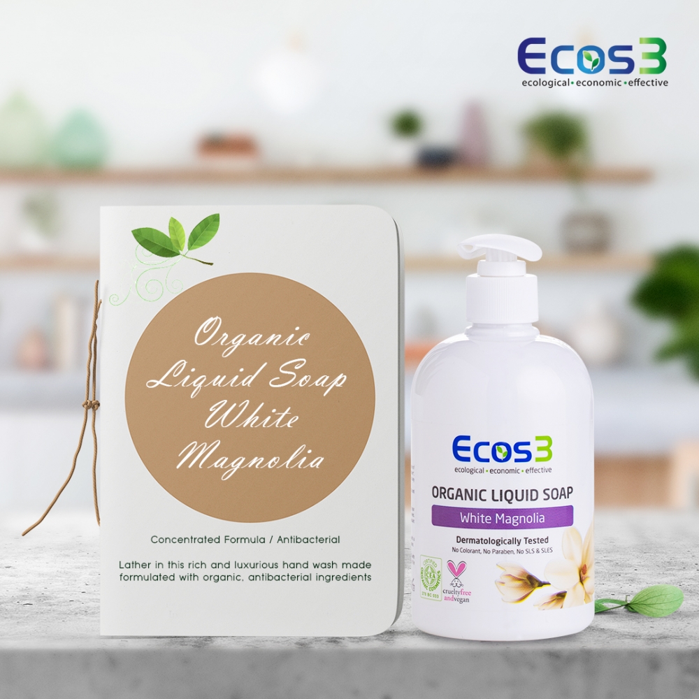 ORGANIC LIQUID SOAP (WHITE MAGNOLIA) 500ML